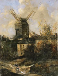 El Moulin de la Galette, Montmartre, 1861
